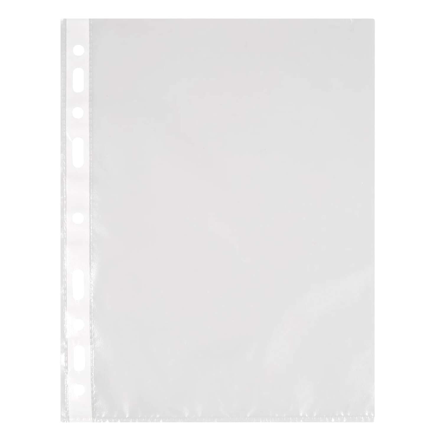 10 x 100 unidades = 1000 x Fundas transparentes DIN A4 perforadas universales