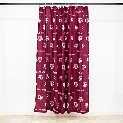 Image of College Covers Everything Comfy Texas A&M Aggies Bright and Colorful Shower Curtain Cover