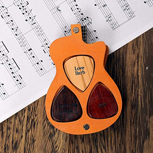 Dinikally Sty1 Lot de 3 médiators de guitare avec boîte en bois - Les Beatles, Paul McCartney, John Lennon, RIngo Starr, George Harrison Dinikally Sty1 Lot de 3 médiators de guitare avec boîte en bois – Image 5
