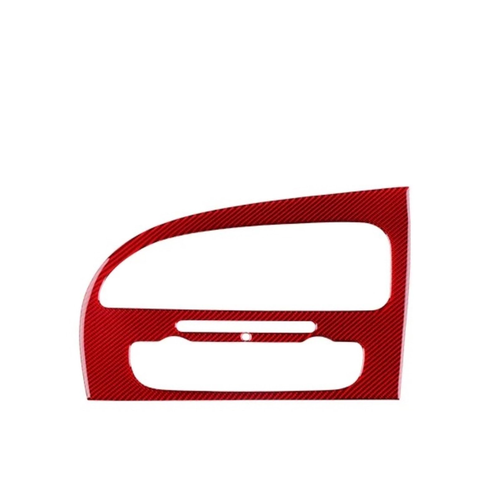 Hljnlvbn For Rhd Red Car Interior Sticker Soft Carbon Fiber Sticker For Seat For Leon 2005-2012 Lhd Rhd Car Instrument Ac Panel Accessories(For Rhd Red)