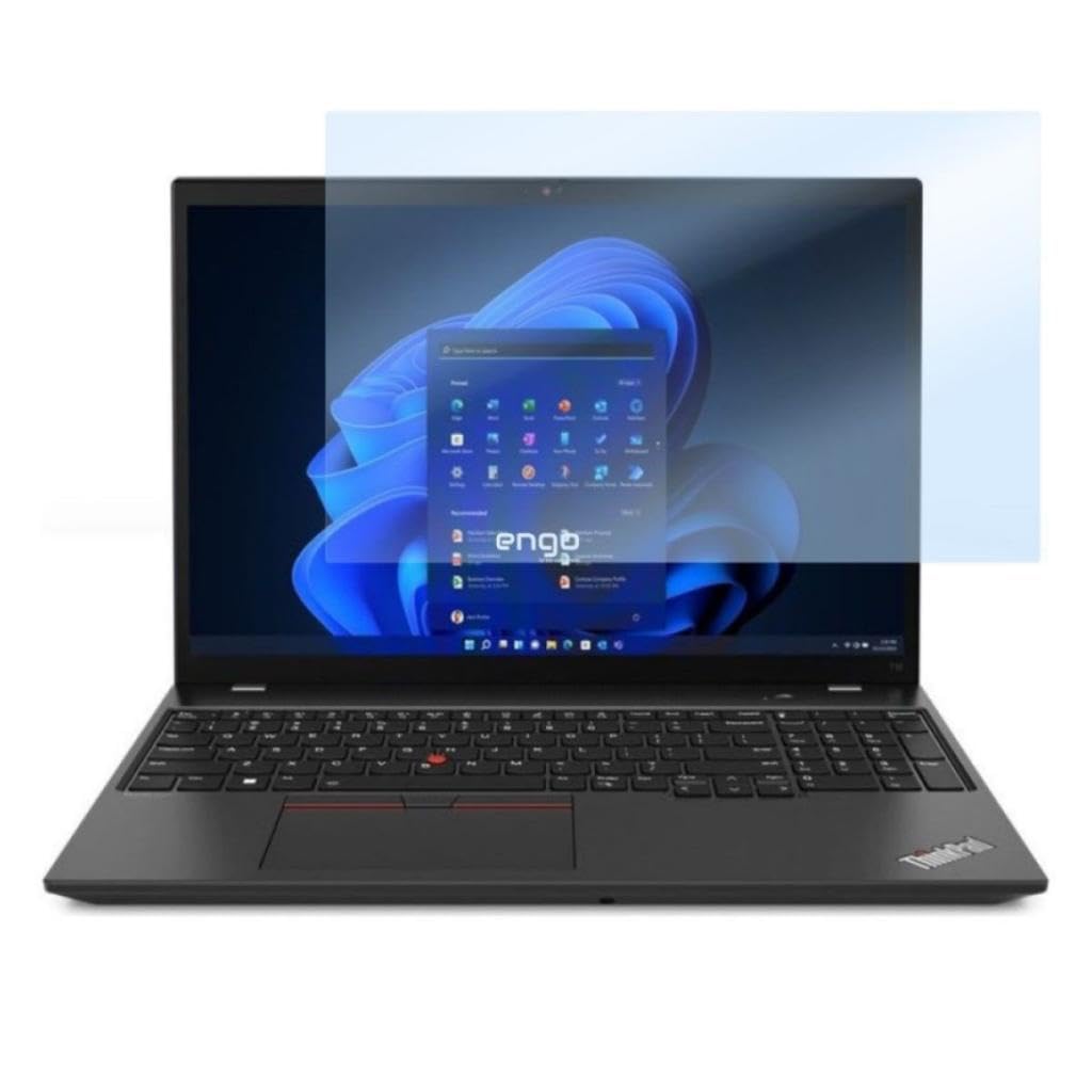 Engo Lenovo Thinkpad T16 G1 16 İnç İle Uyumlu Ekran Koruyucu Notebook, 9H Temperli Kırılmaz Esnek Nano Cam, Çizilmeye Ve Darbeye Dayanıklı Laptop Koruma, HD Şeffaf