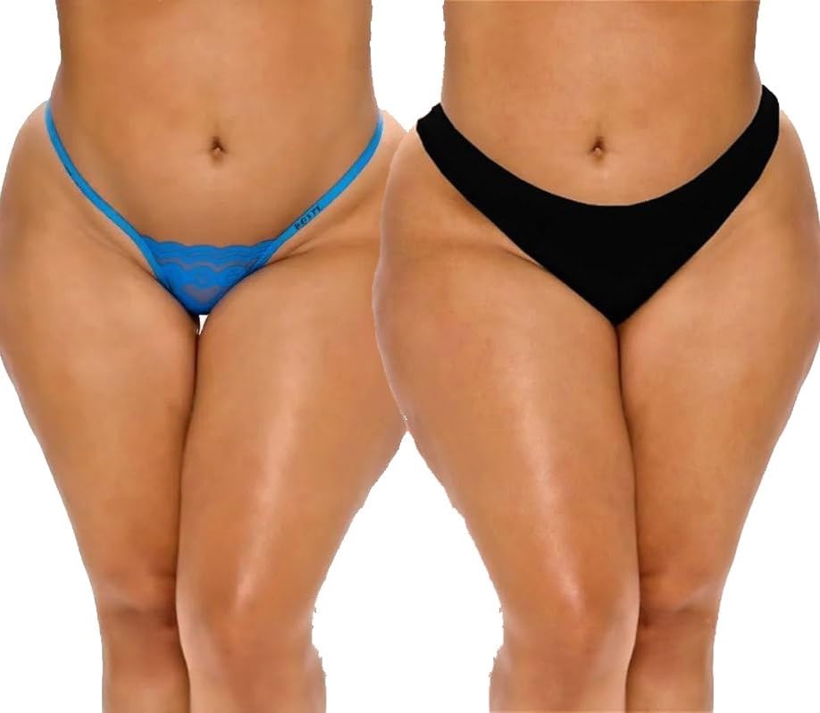 Bikini Bottoms Set, Thong Panty for Girls & Women's, Pack of 2-image-41
