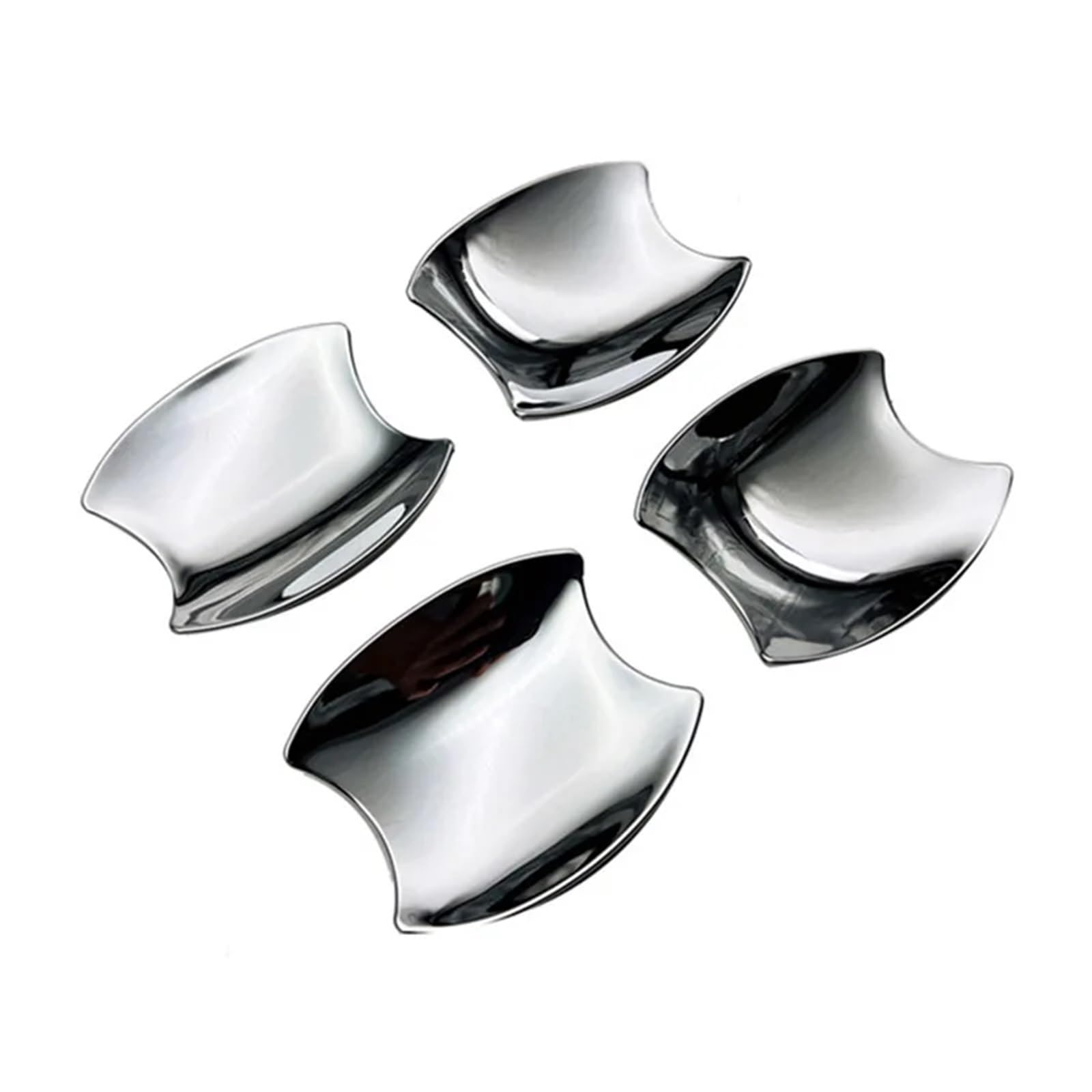 BQWYEDPL Silver Car Exterior Styling Door Handle Sticker Cover Fit for Toyota Fit for Crown 2023 Moulding Trim Car Door Latch Handle(for Bowls)