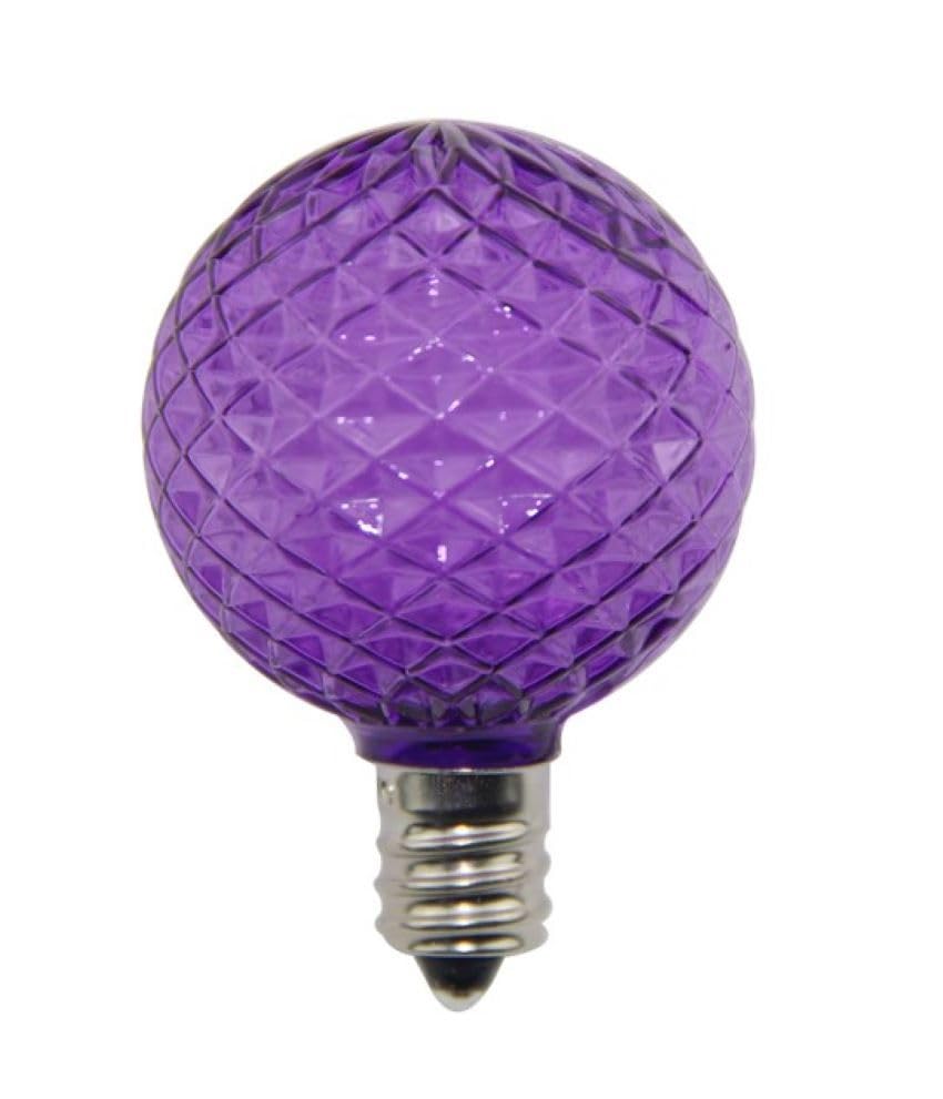 Norman Lamps LEDG40E12-Purple Christmas LED Bulb