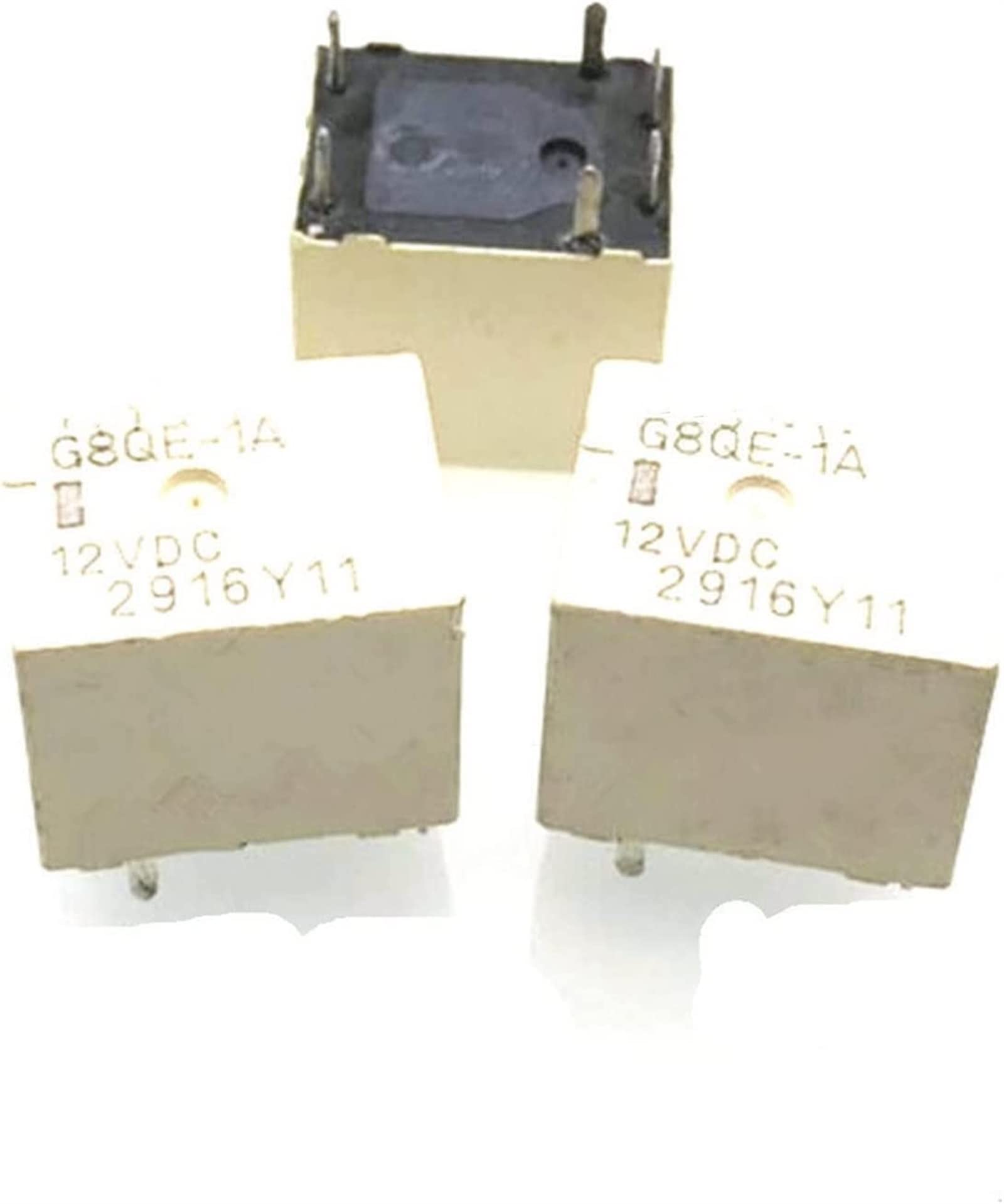 Aqhyebnsr One Color Relay 5Pcs G8qe-1A 12V Auto G8qe-1A-12Vdc 12Vdc Dip6