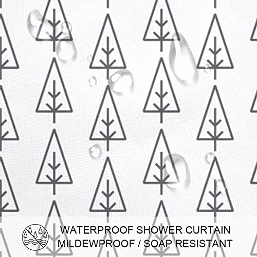 Rideau de douche sapin de Noël imperméable 183x183 cm