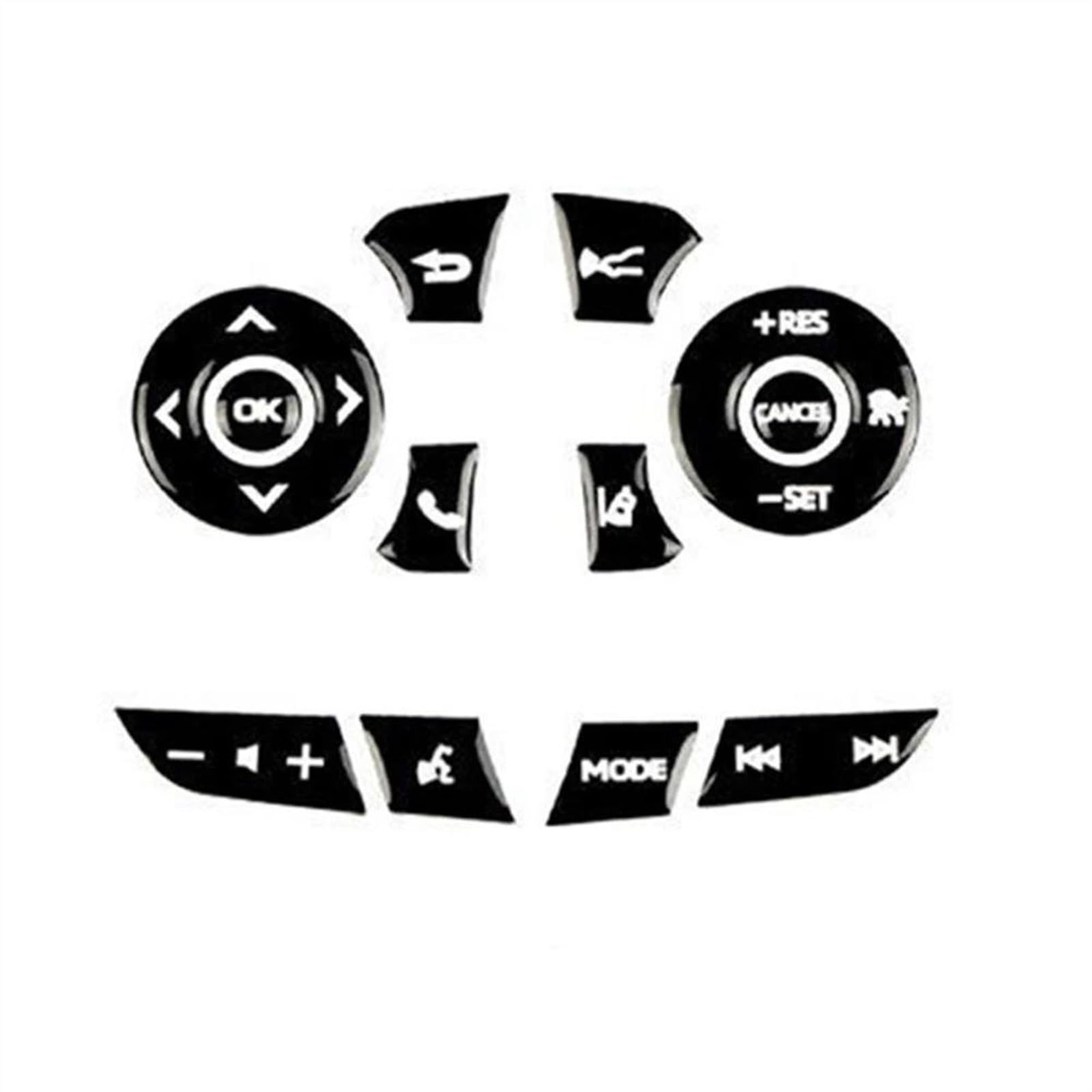 Car Switch Cover Compatible with Toyota for Corolla 2019 2020 2021 2022 Car Interior Steering Wheel Button Trim Cover Sticker