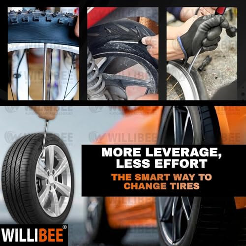 Image of WILLIBEE Heavy Duty Tyre Levers for Cycle & Bike | Tire Changing Tools for Two Wheelers | Size-7.5 INCH (Pack of 2)