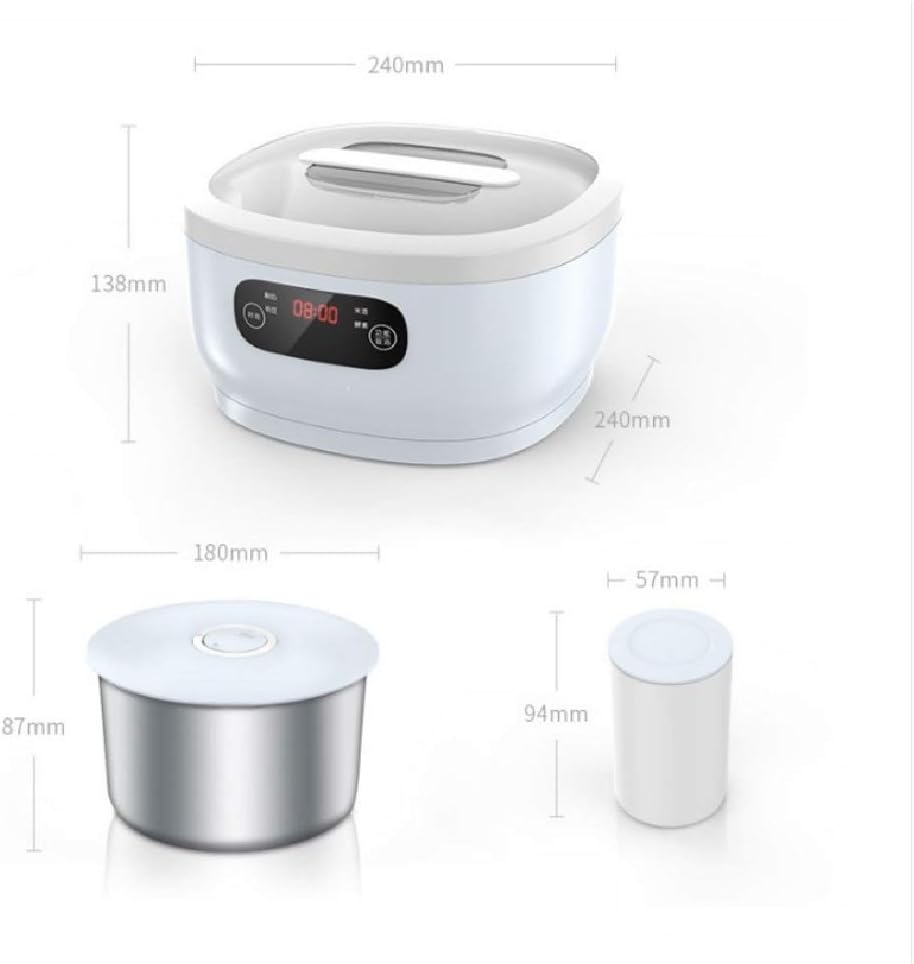 Automatic Yogurt Machine-Electric Yoghurt Maker, Yoghurt Maker Machine Stainless Stee, Homemade Fresh Yoghurt Maker, Adjustable Temperature