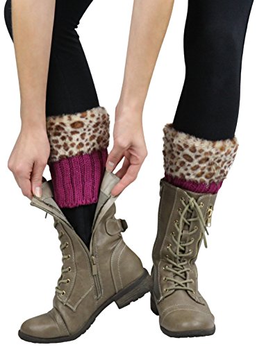 Image of ToBeInStyle Women's Cable Knit Leg Warmers