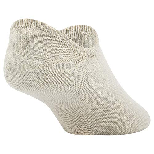 Gold Toe Men's Oxford Invisible Socks, 3 Pairs, Khaki/White/Light Grey, Shoe Size: 8-114
