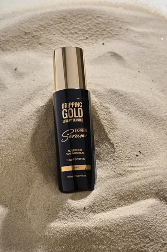 Dripping Gold Express Tanning Serum Dark, Fast-Acting Self Tanner for a Golden Glow, Hydrating & Streak-Free - Image 3