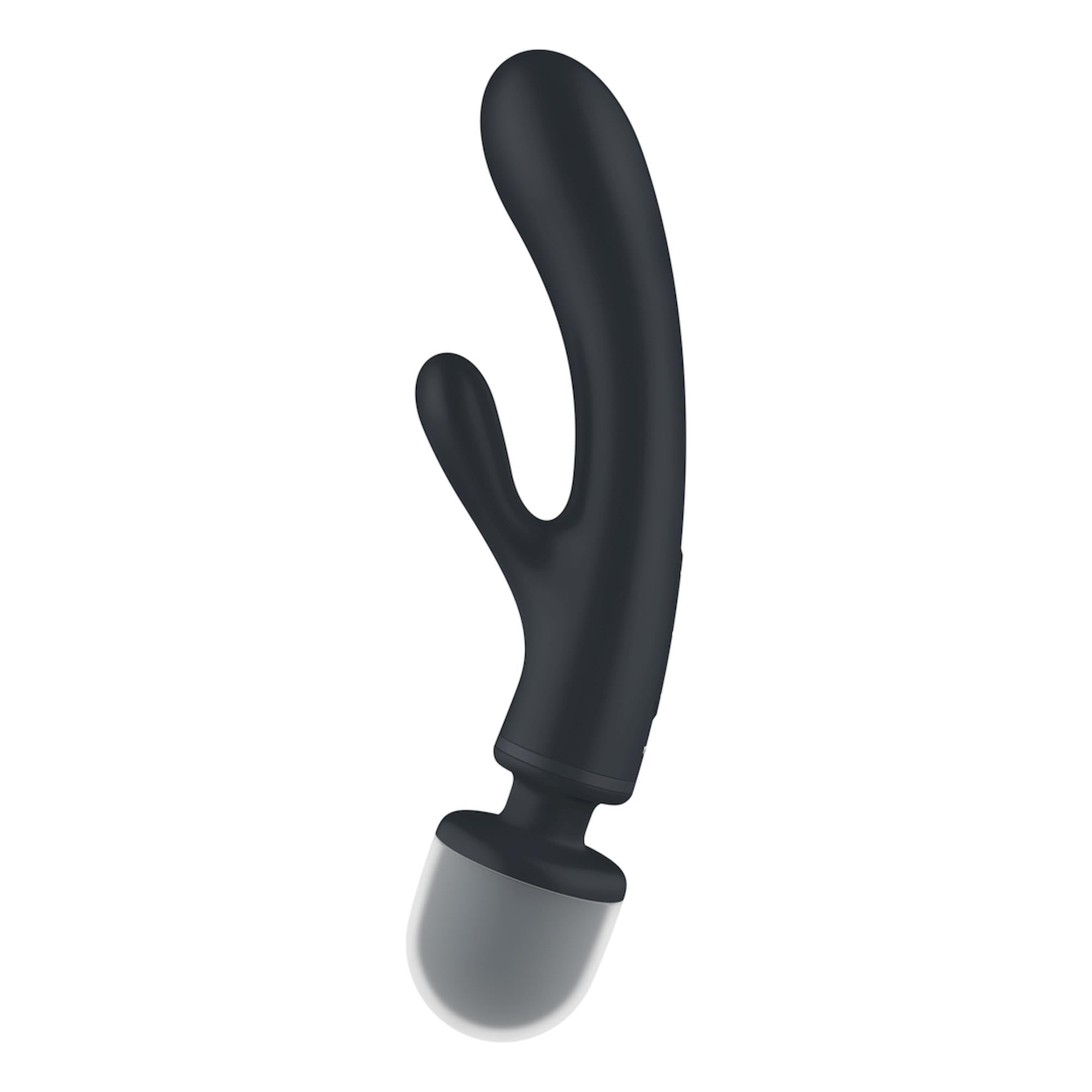 Satisfyer, vibrador, 2 en 1, 'Triple Lover', 24 cm, 3 motores controlables por separado, resistente al agua (IPX7), modo susurro, silicona respetuosa con el cuerpo, color:anthrazit