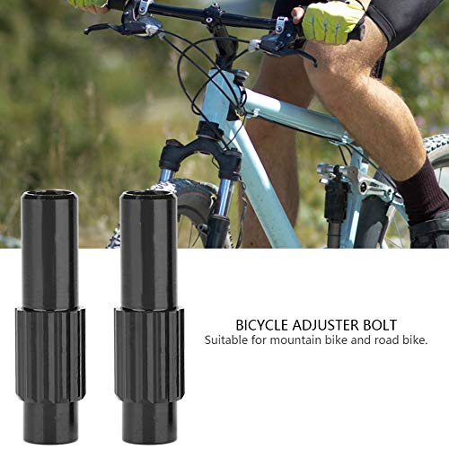 SPYMINNPOO Fahrrad Schaltzug Einsteller, Inline Schalthebel, Bremszug Einsteller, Zugeinsteller f¨¹r Radfahren Ersatzteile (Schwarz)