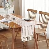 Contenu de l'emballage : vous recevrez une nappe en dentelle, environ 180 cm de long et 30 cm de large. Il est simple et élégant avec un fort sens du design. Veuillez mesurer la longueur de votre table avant d'acheter.