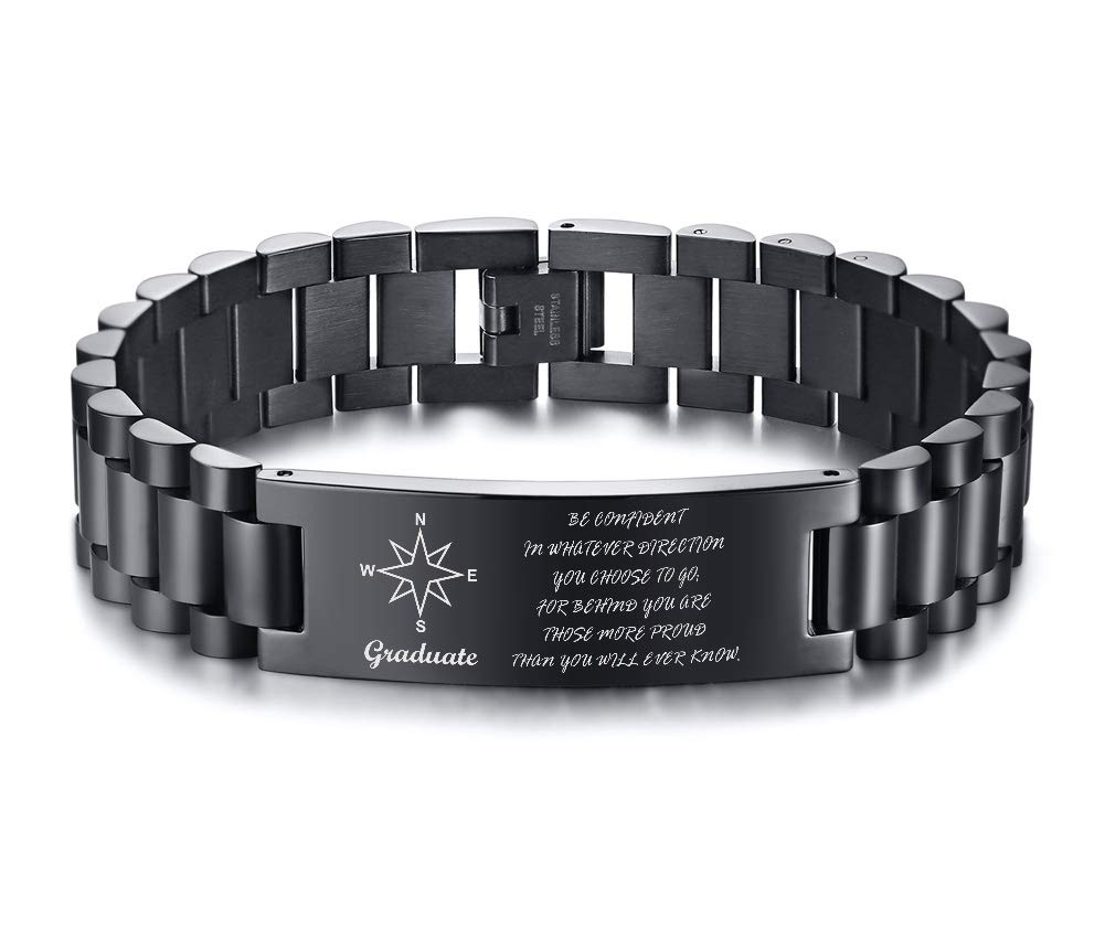 Personalized Graduation Gifts for him,Personalized Graduation Bracelet