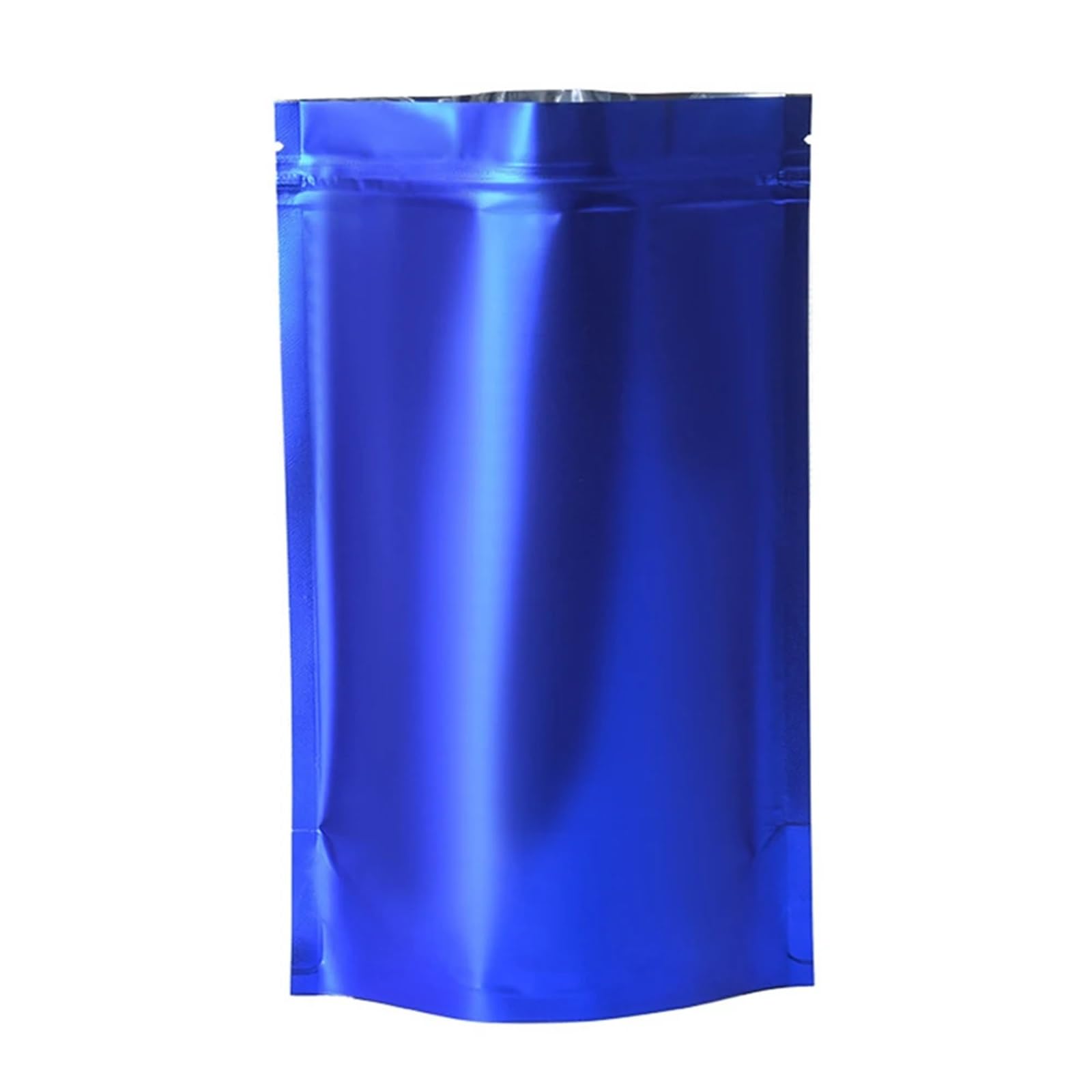 self-sealing bag, 100 pcs Mylar Foil Stand Up Zip Lock Bags With Tear Notch Multicolor Multiple Sizes(Blue,10x15cm)