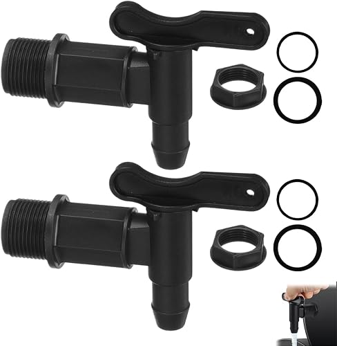 2PCS Robinet Cuve Plastique Robinets pour Citerne De Plu MOLZINY