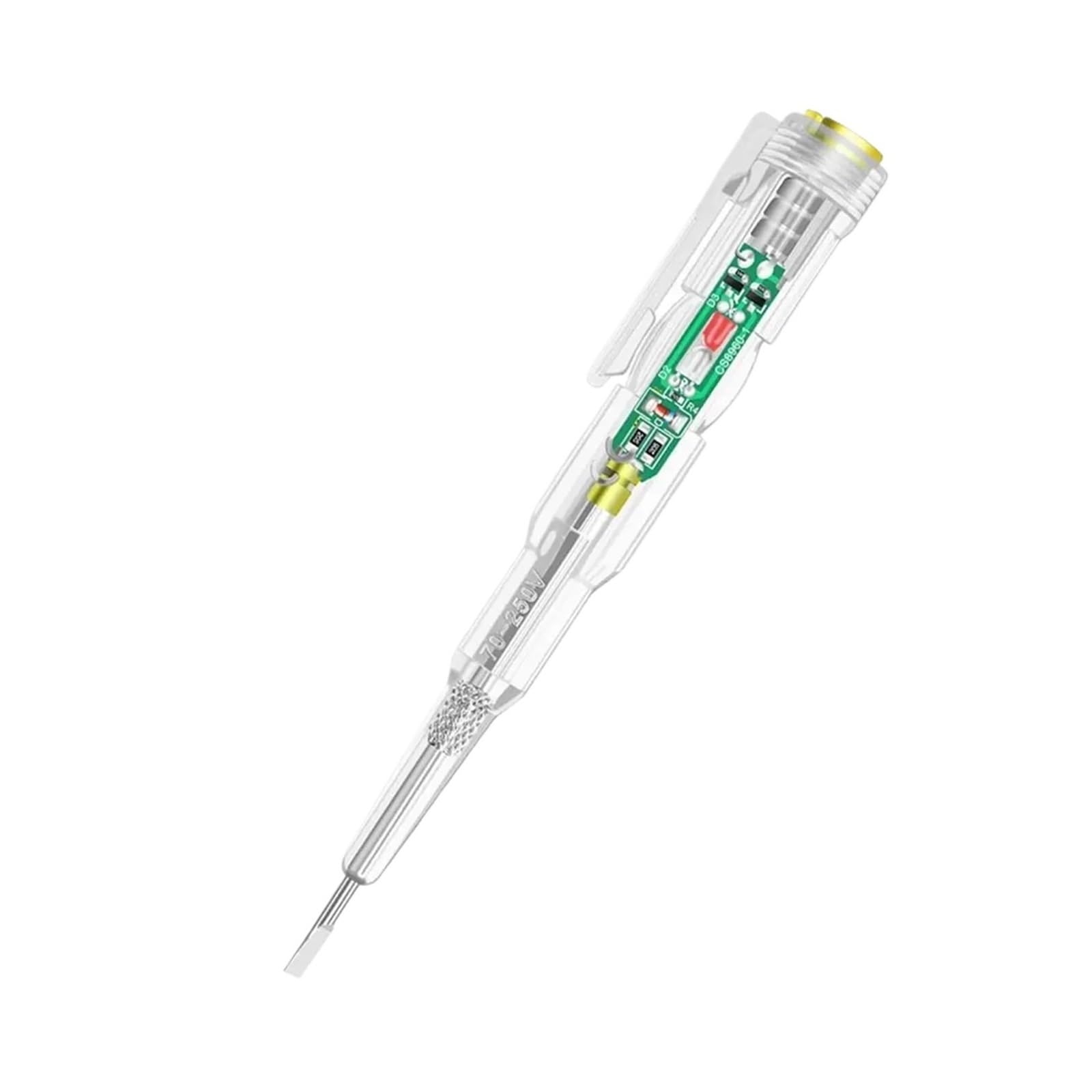 Spannungsprüfer, 10 Stücke Induktion Test Stift Schraubendreher Sonde Licht Spannung Tester AC/DC 12-240V Draht Detektor,Autoelektrikwerkzeug