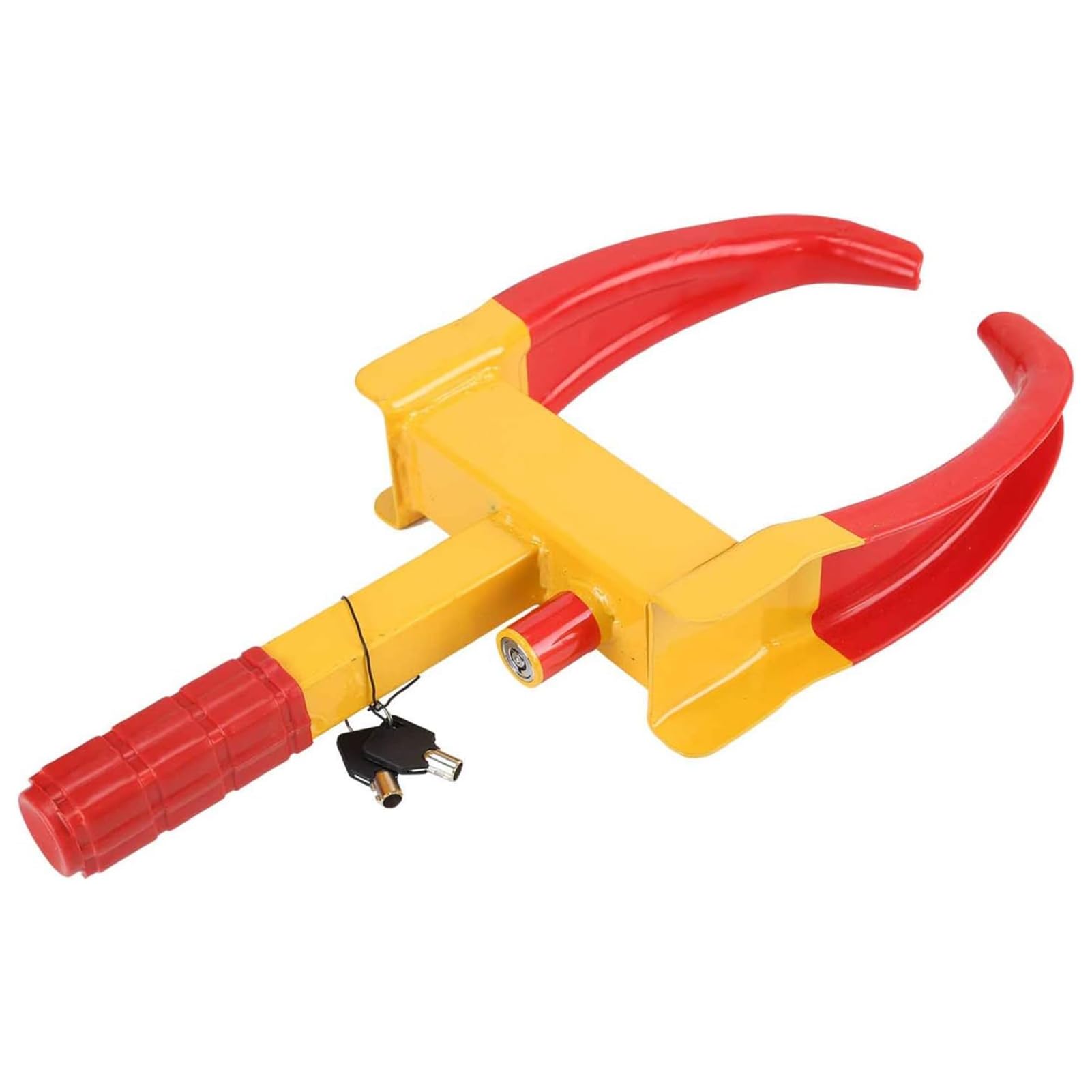 Youyijia Heavy Duty Car Security Wheel Clamp Antitheft Locking Device for Caravan, Car, Van, Trailer with Keys