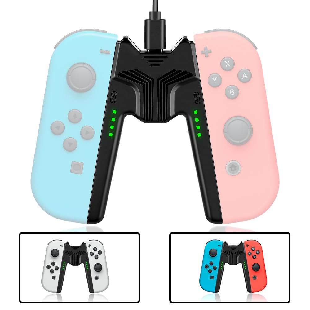 Amazon.co.jp: L'QECTED Joy-Con 用 充電グリップ プレイしながら充電