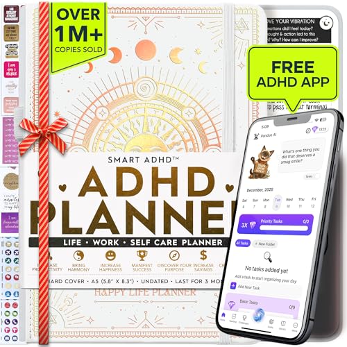 Freedom Mastery - Adhd Daily Planner, Self Care Personal Gratitude Journal to Increase Productivity...
