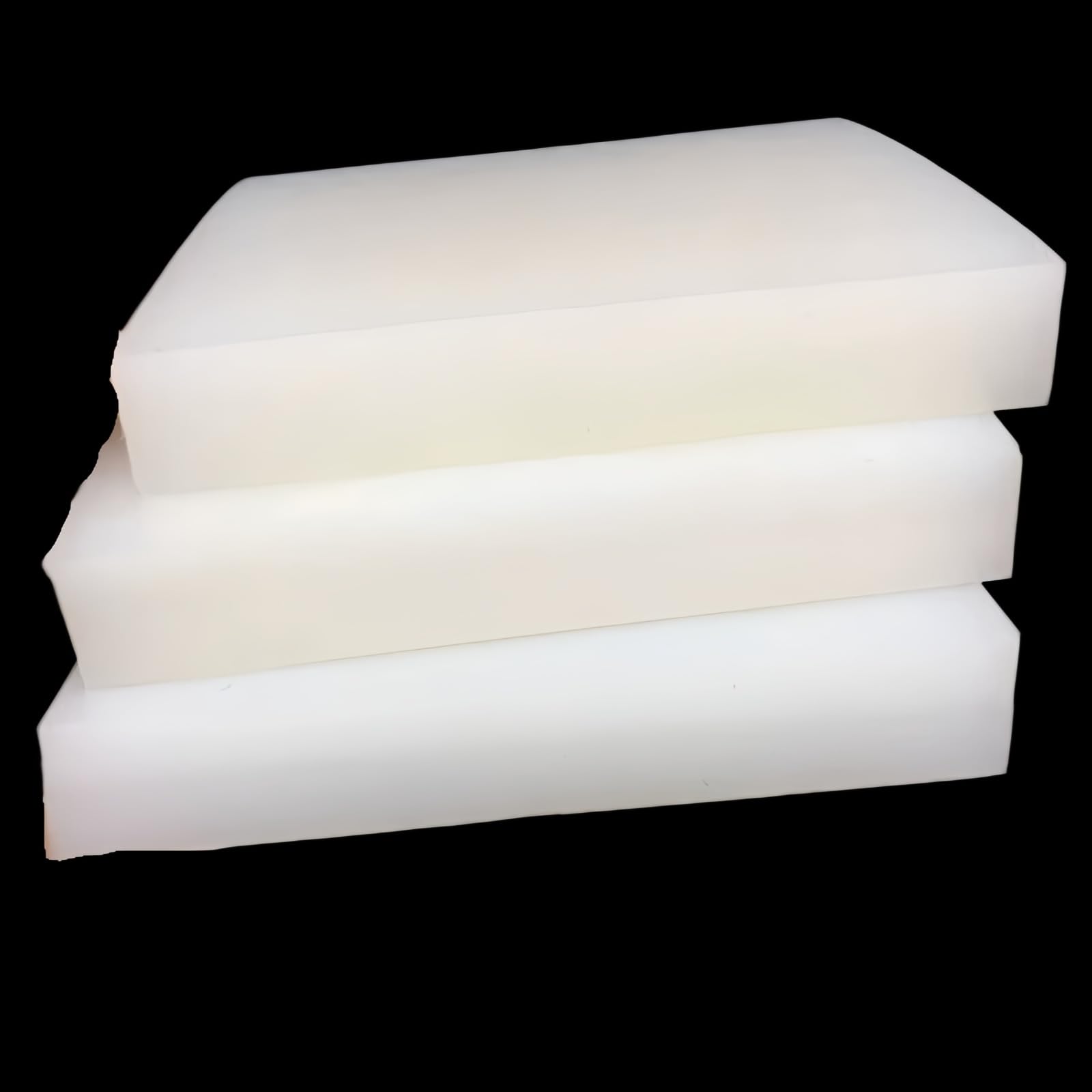 Purzen Anti Vibration Silicone Rubber Square Block 400x400mm Non Slip Cushion Pads for Furniture Electronics Industrial Equipment,8mm