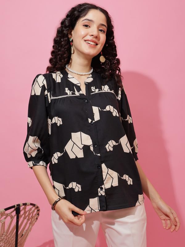 Image of Sheetal Associates Women's Stylish Casual Top for Summer Comfortable | Printed Top| Perfect for Everyday Wear