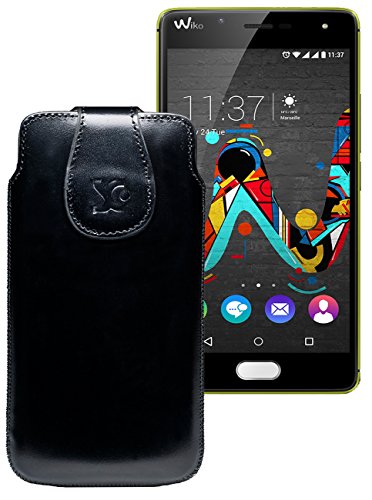Suncase Étui en cuir pour Wiko U Feel Prime