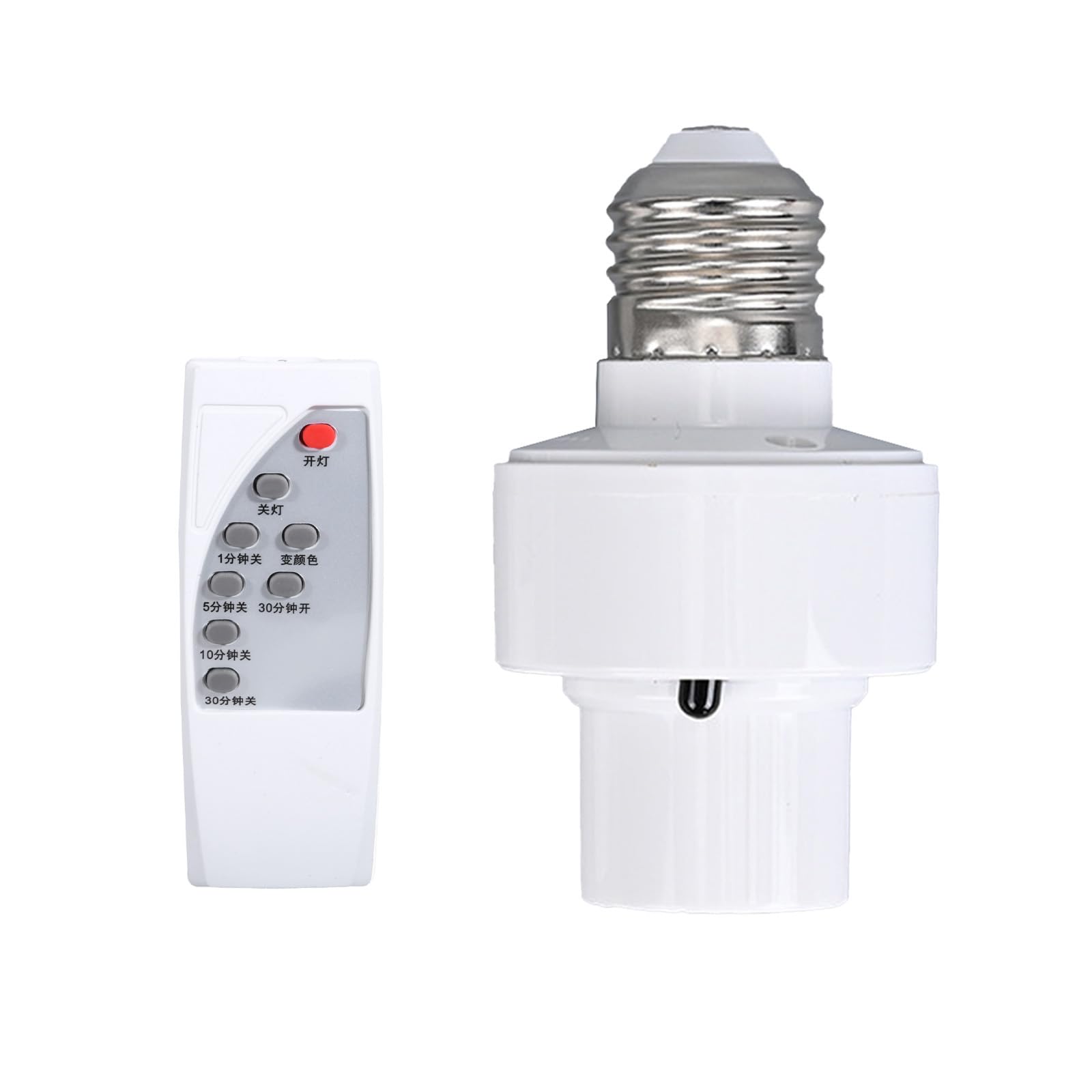 Gnbzxce User Friendly E27 Lamp Hold with Hand Remote Easy to Use E27 Light Switches E27 Light Socket for Various Lighting Need