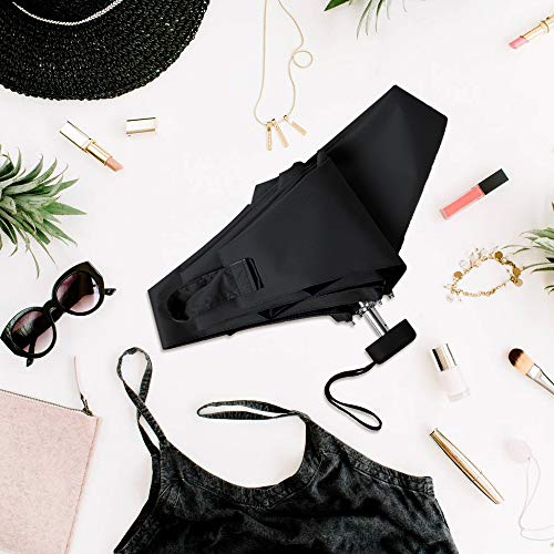 Andoer Guarda-chuva de golfe de viagem mini-guarda-chuva leve dobrável Guarda-chuva de proteção UV p