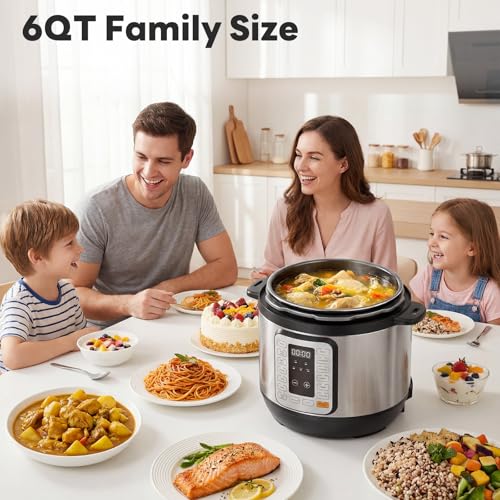DUMOS 16-in-1 6Qt Multi-Cooker with Ceramic Pot & 12 Presets — view 3