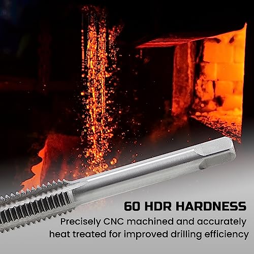 Anfrere TDK-IM80MT 40Pcs Metric Tap And Die Set, Metric Standard Rethreading Tool Kit thumb #2