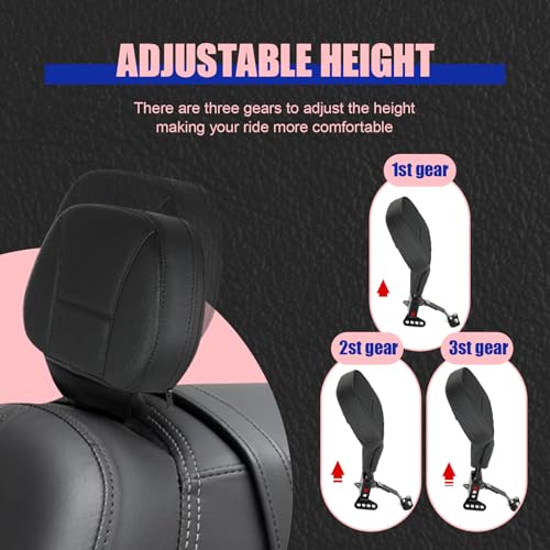 SANYUMOTO Adjustable Rider Driver Backrest, Detachable Rider Backrast by SANYUMOTO - Used condition - Image 8
