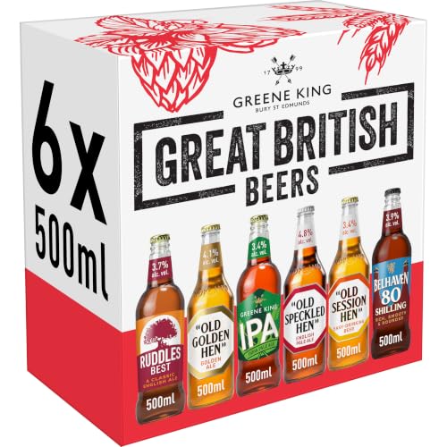 Greene King Great British Beers Mixed Case 6 x 500ml Bottles
