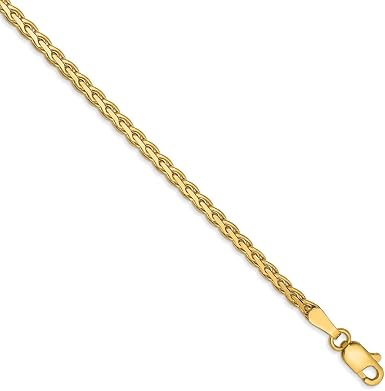 Beautiful 14k 2.5mm Flat Wheat Chain 