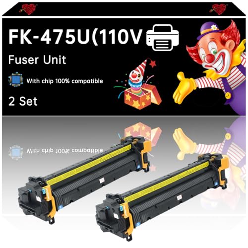 Tonzxce FK-475U(110V) Fuser Unit Compatible with Kyocera FS-6525MFP FS-6530MFP TASKalfa 255 TASKalfa 305 Printers, Enhanced Durability, Ideal for High-Volume Printing (2 Set)