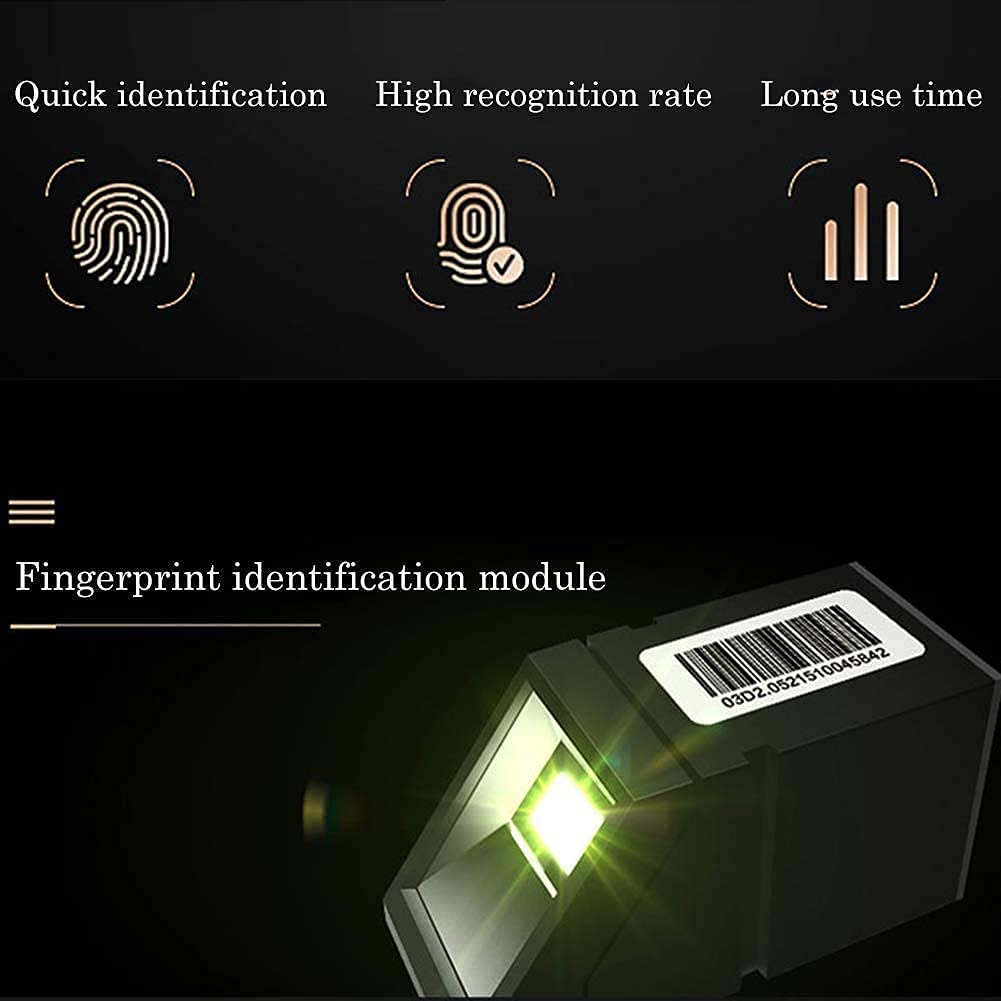 Caja Electrónica, Caja Fuerte De Seguridad con Huellas Dactilares, Gabinete De Seguridad Pequeño Portátil para El Hogar/Viajes para Mesita De Noche, Color Opcional,6