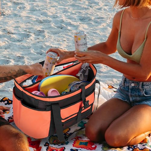 Fasrom XL Mesh Beach Tote with Cooler