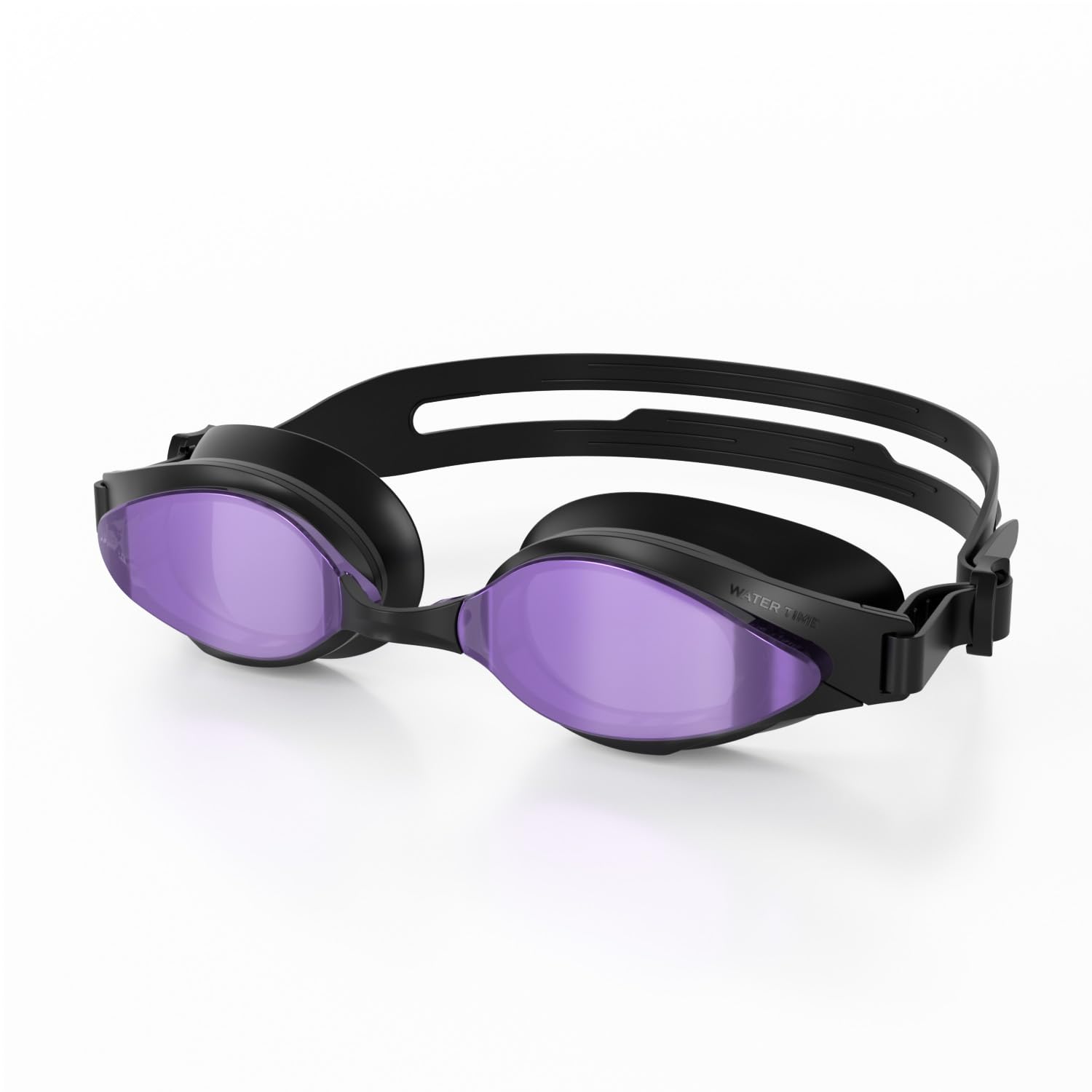 WATER TIME Swimming Goggles Adult UV Protection Soft Silicone, Purple