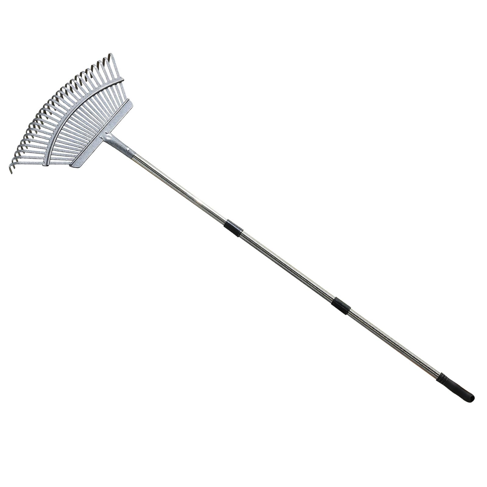 Belowsyaler Green Efficiency Metal Rakes With Flexible Length Yard Cleaning Tool For Various Outdoor Cleaning Needs Ergonomic Handle Rakes
