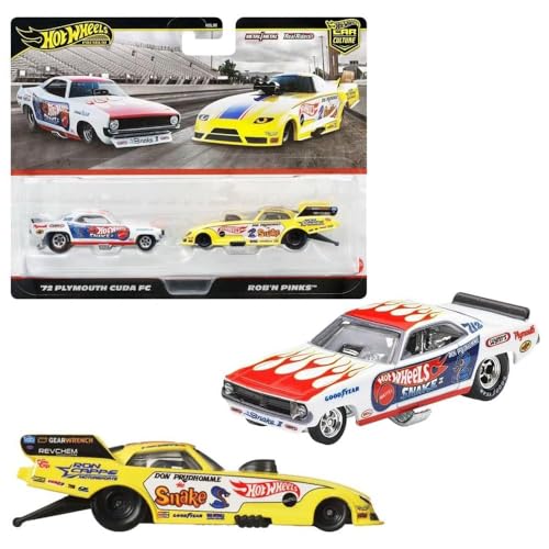 Hot Wheels Coffret Car Culture Premium – 2 Véhicules 1/64 – Pneus Real Riders – Metal/Metal