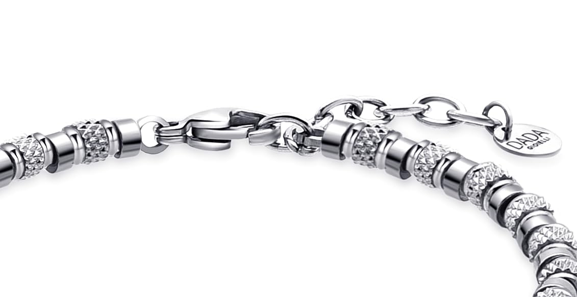Dada Gioielli - Bracciale con Pietre Naturali - Scopri la Pietra che ti rappresenta - Energia, Focus, Protezione, Creatività Misura Regolabile 18,5+3 cm