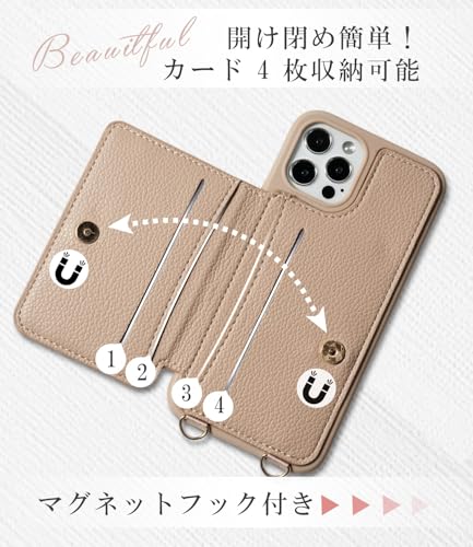 shinyle いphone13 ケース ショルダー キルティング iphone13 リング 付き ストラップ カード 収納 アイフォン13 かわいい スマホケース アイホン13 耐衝撃 あいほん ショルダーケース おしゃれ 可愛い マグネット 携帯ケース 手帳 カバー スタンド機能 肩掛け 斜め掛け 背面手帳型 オシャレ