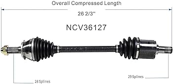 Amazon.com: GSP NCV36127 CV Axle Shaft Assembly - Left Front