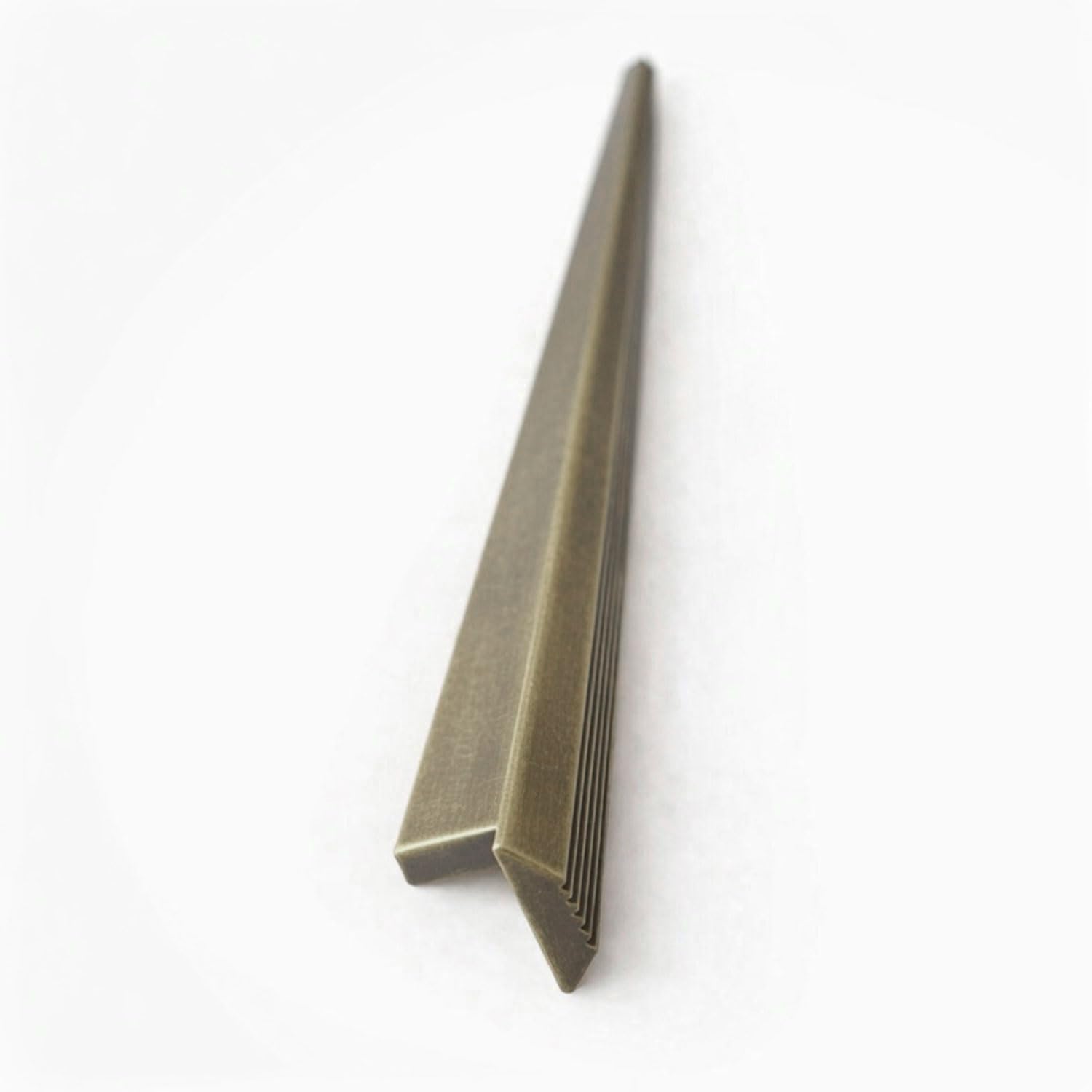 Toros Çizgili Soft Antik Sarı 320 mm Metal Kaplama Çekmece Dolap Kulp Modern Tasarım