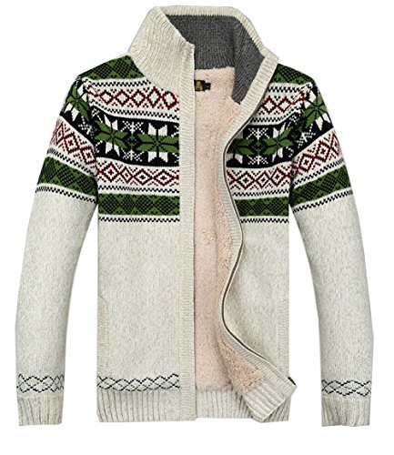 Kedera Fashion Winter Cotton Knitted Cardigan Men's Casual Thick Warm Sweater