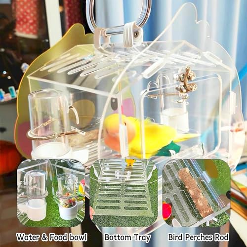 Small-Bird-Parrot-Travel-Cage-Carrier-Transparent-Parakeet-Carrier-Backpack-with-Standing-Perch-Portable-Outdoor-Cage-for-Lovebird-Swallow-Goldfinches-Yellow