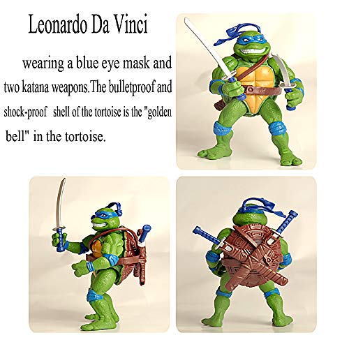 6 PCS Set Teenage Mutant Ninja Turtles Action Figure - TMNT Action Figures - Ninja Turtles Toy Set - Ninja Turtles Action Figures Mutant Teenage - Thumbnail 2