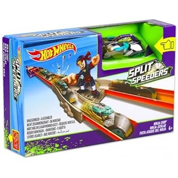 pista hot wheels split speeders